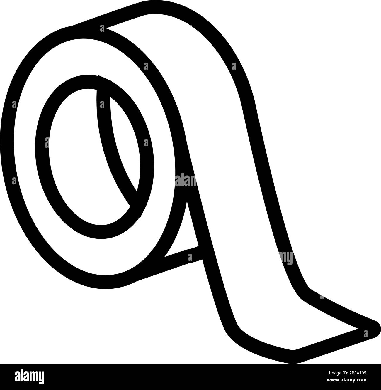 a roll of duct tape icon vector outline illustration Stock Vector Image