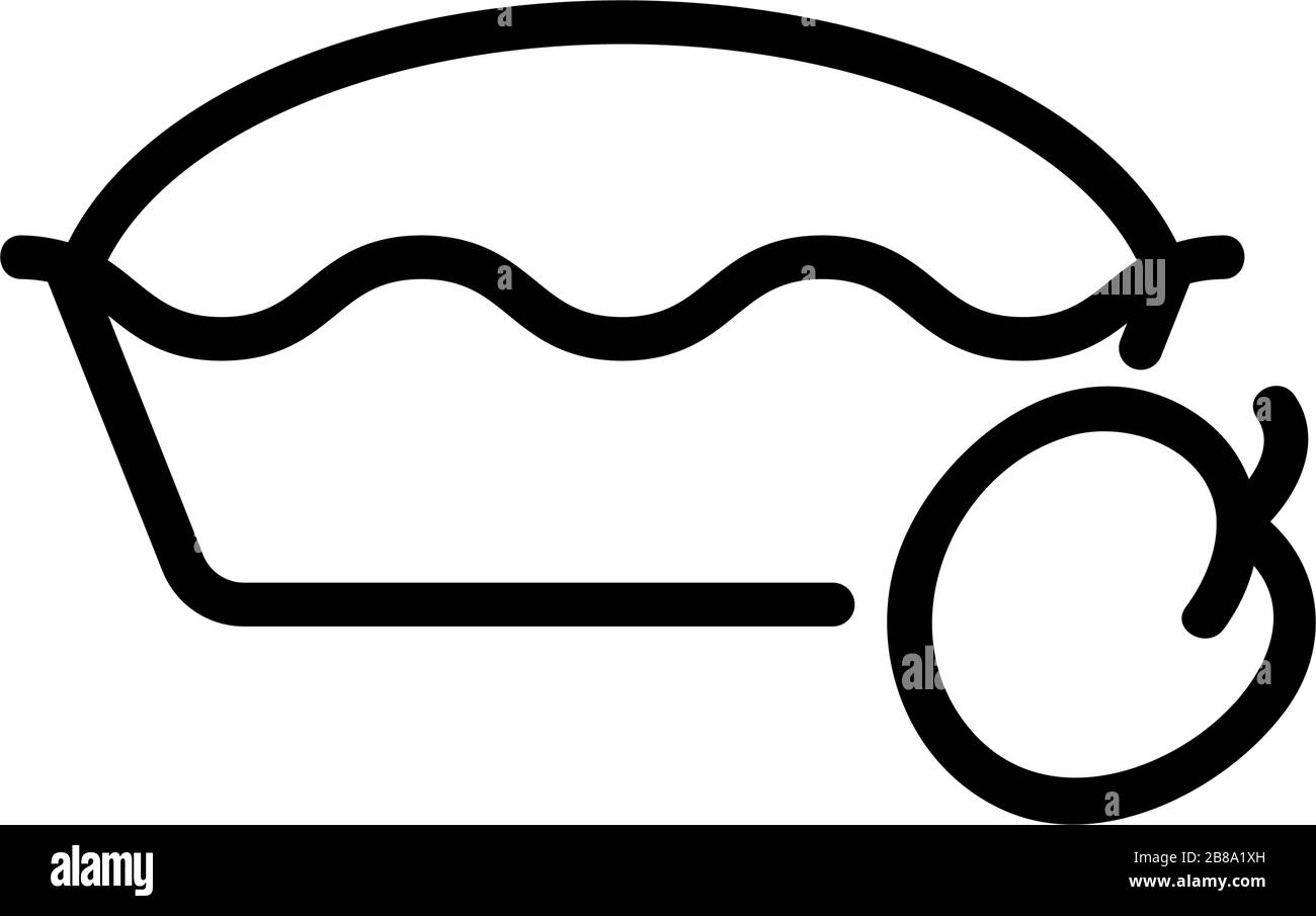 plum cake icon vector outline illustration Stock Vector Image & Art Alamy