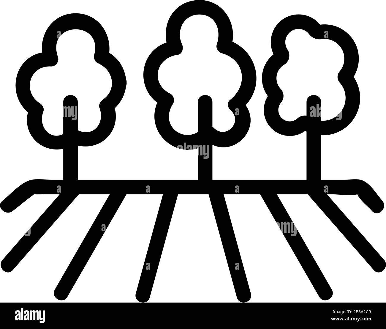 pear trees, garden icon vector outline illustration Stock Vector Image & Art - Alamy