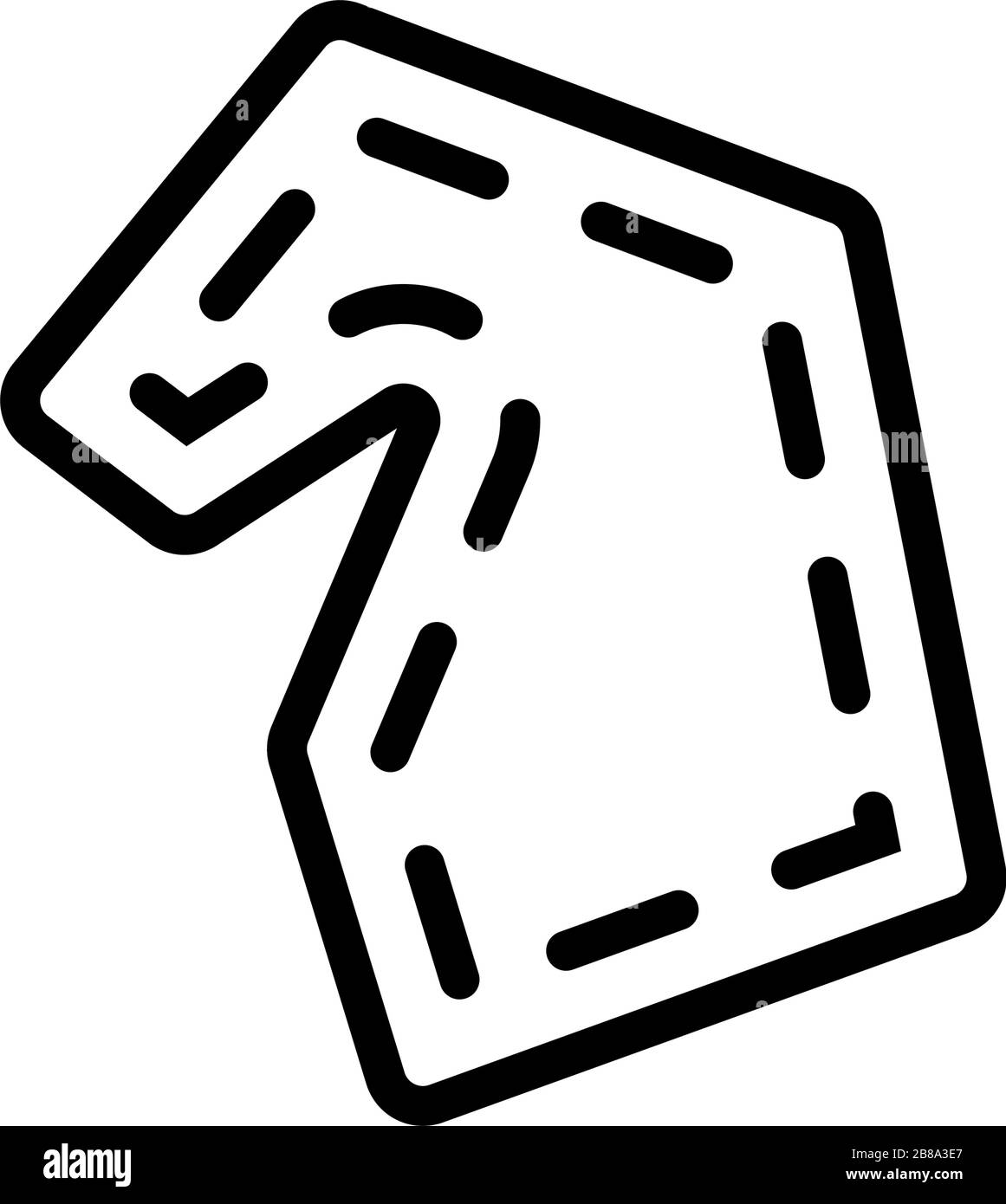 leather pattern icon vector outline illustration Stock Vector Image ...