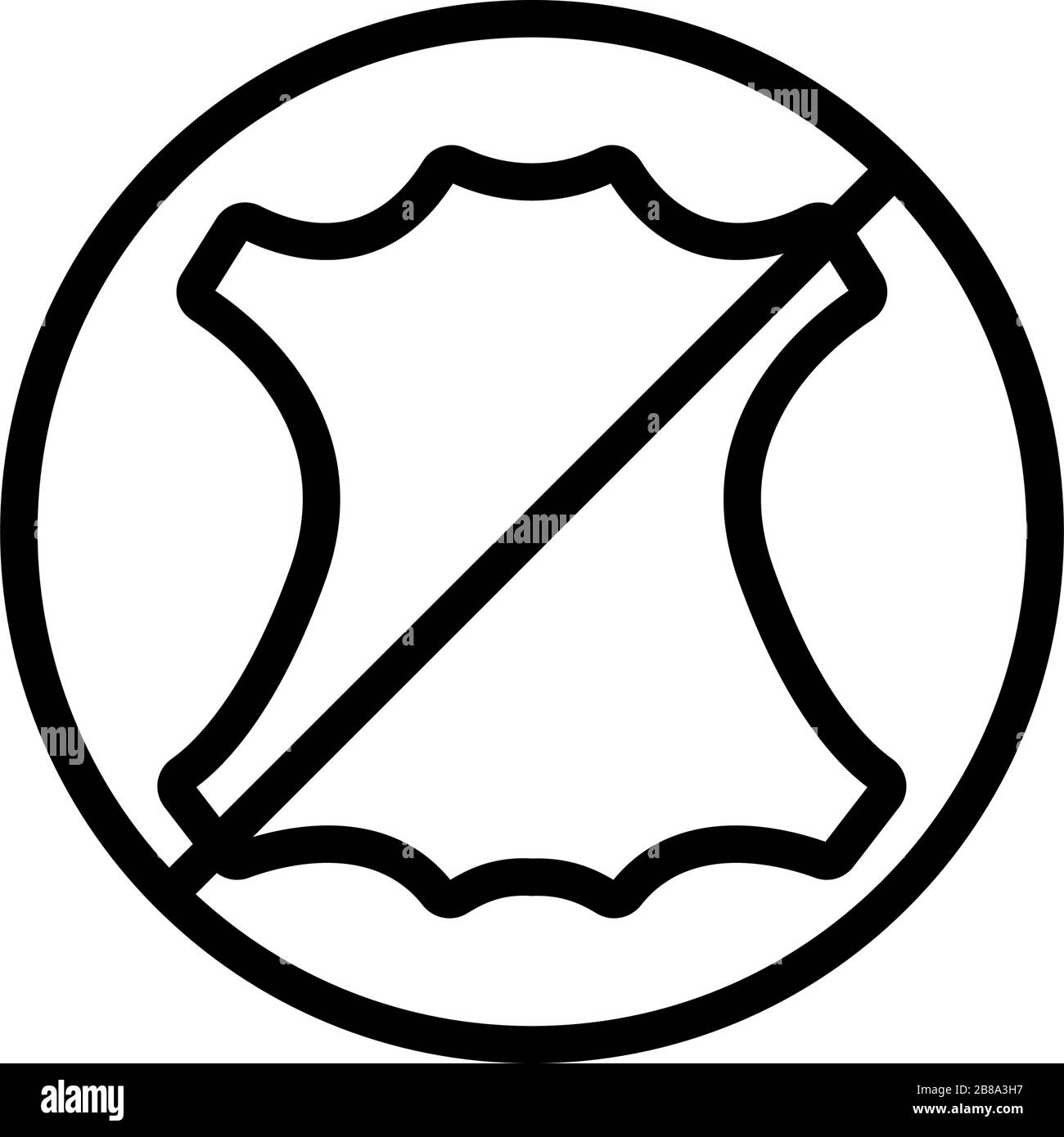 does not contain the skin icon vector outline illustration Stock Vector