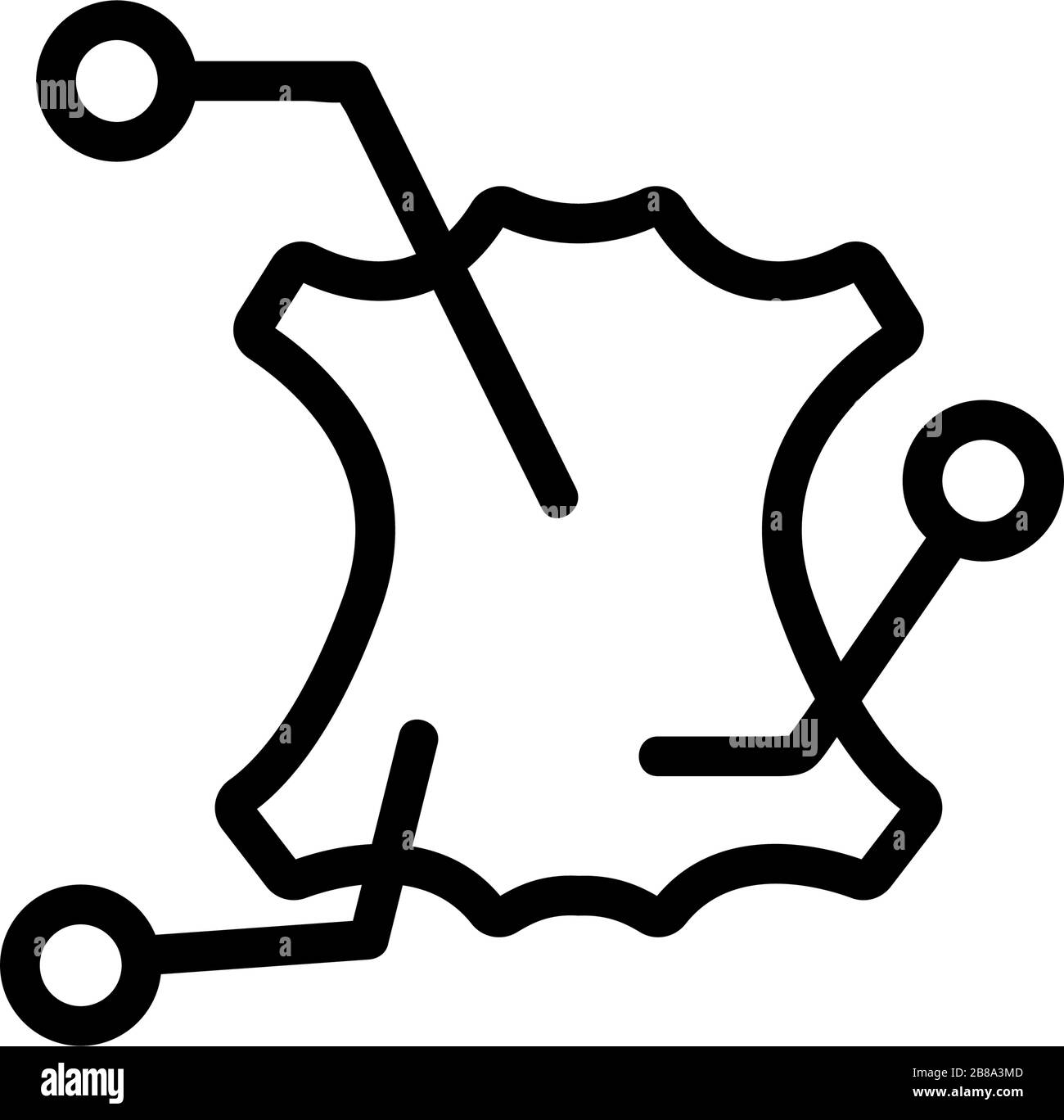 leather composition icon vector outline illustration Stock Vector Image ...