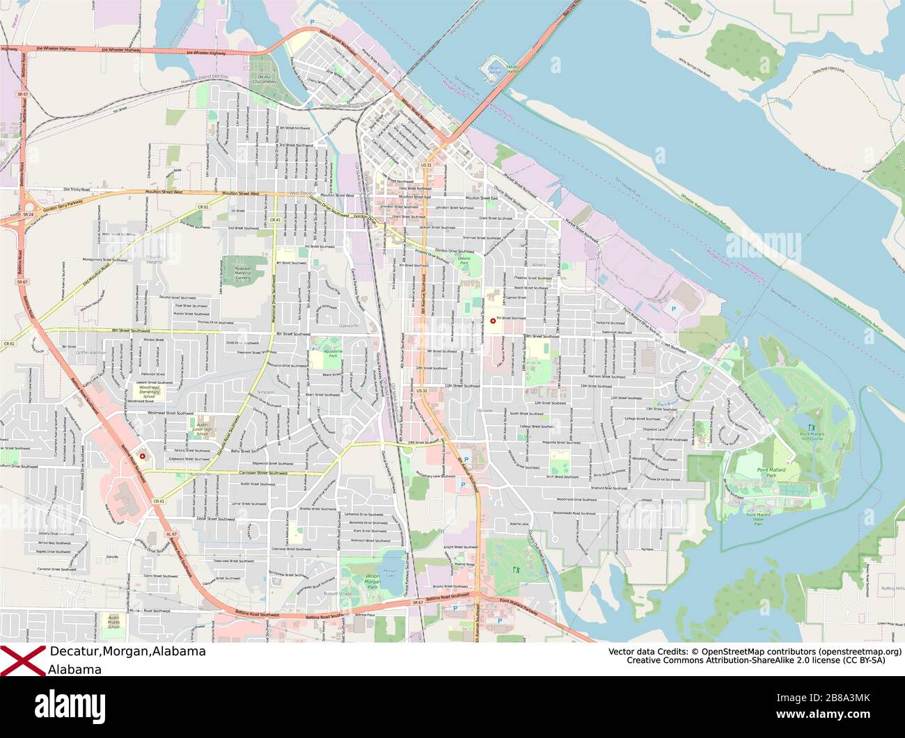 Map Of Decatur High Resolution Stock Photography and Images - Alamy