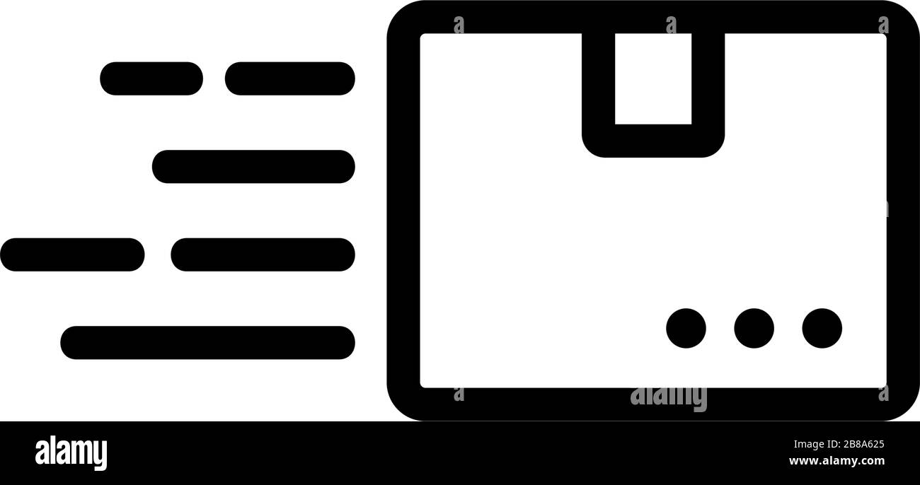 mail shipping icon vector outline illustration Stock Vector Image & Art ...