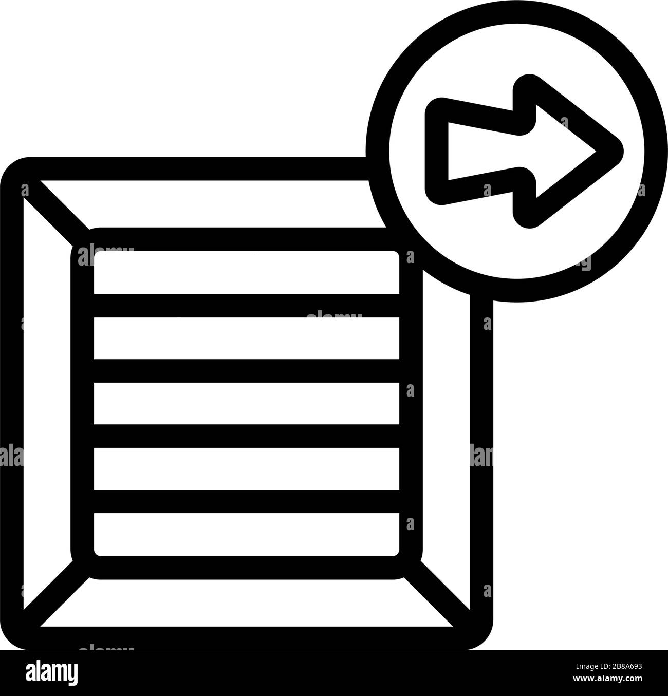 sending mail icon vector outline illustration Stock Vector Image & Art ...