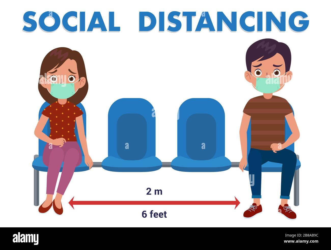 two people who are sitting in a chair are sitting far apart because