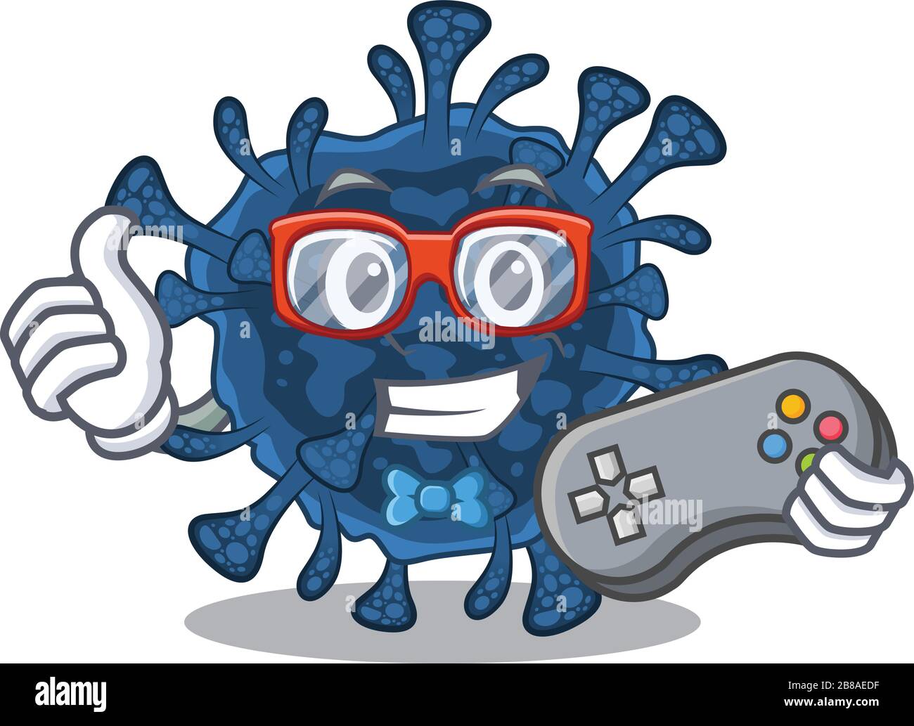 Cool Gamer Of Decacovirus Mascot Design Style With Controller Stock Vector Image Art Alamy