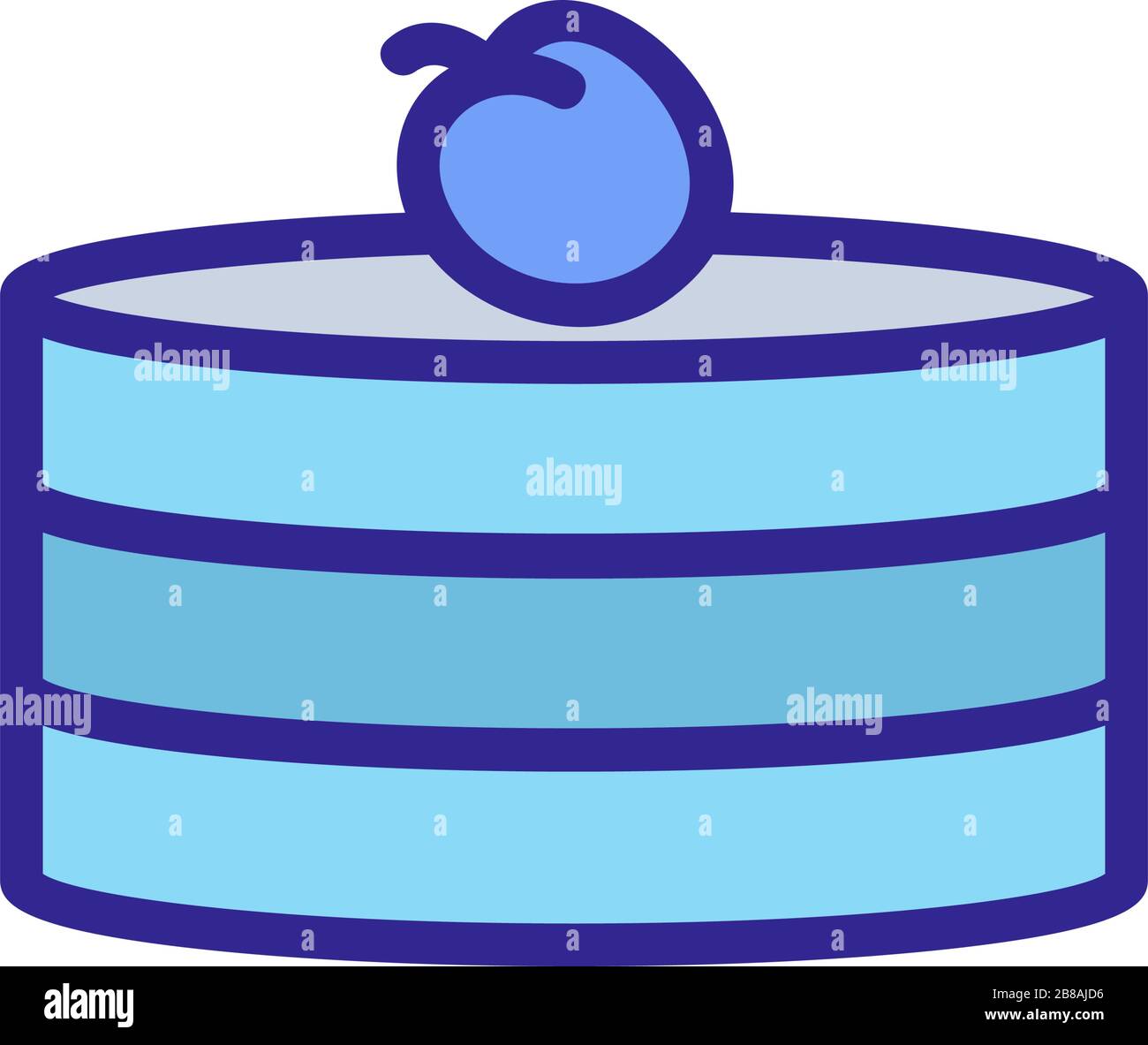 plum cake icon vector outline illustration Stock Vector Image & Art Alamy