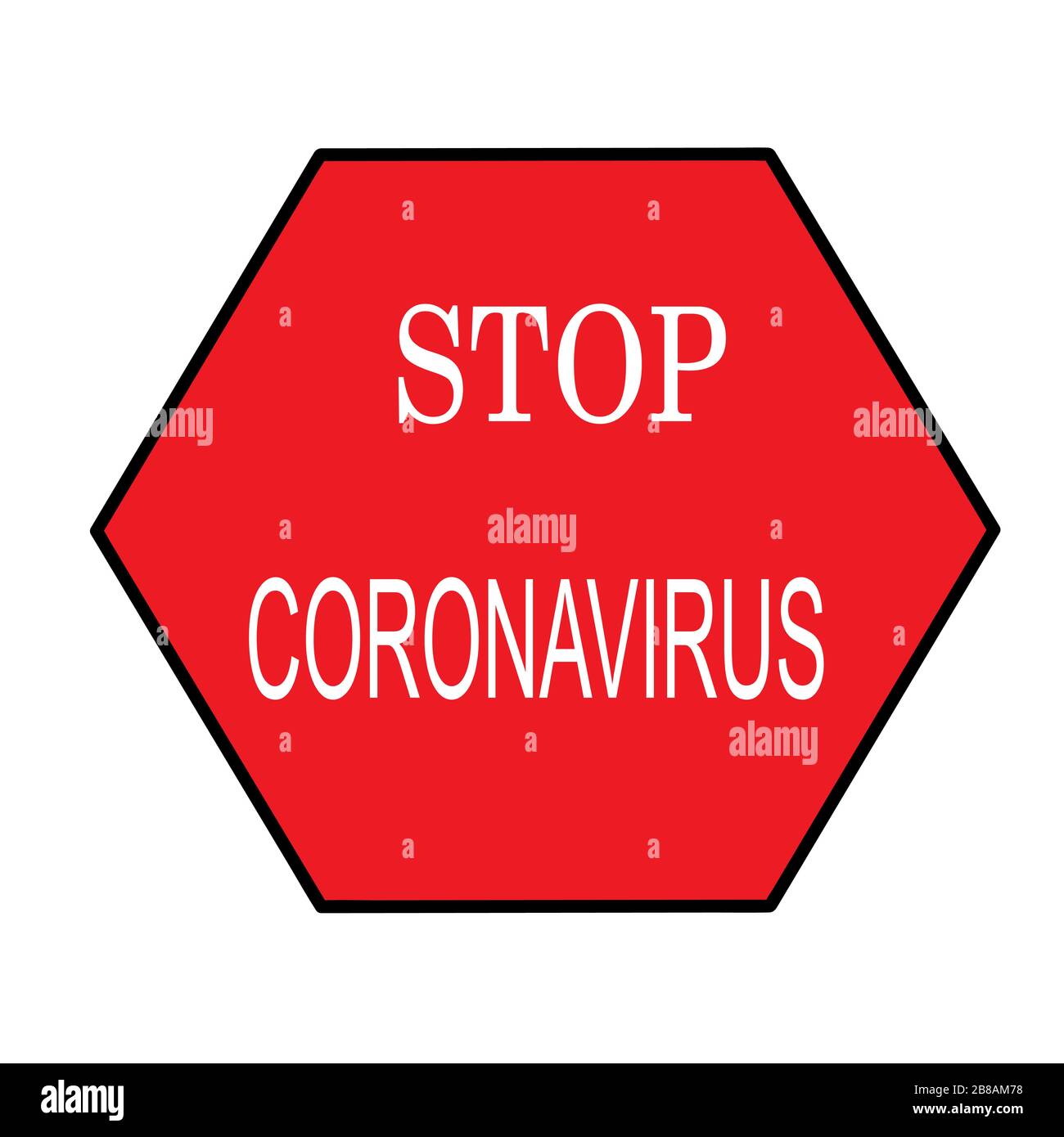 stop virus epidemic coronavirus illustration vector Stock Vector Image ...