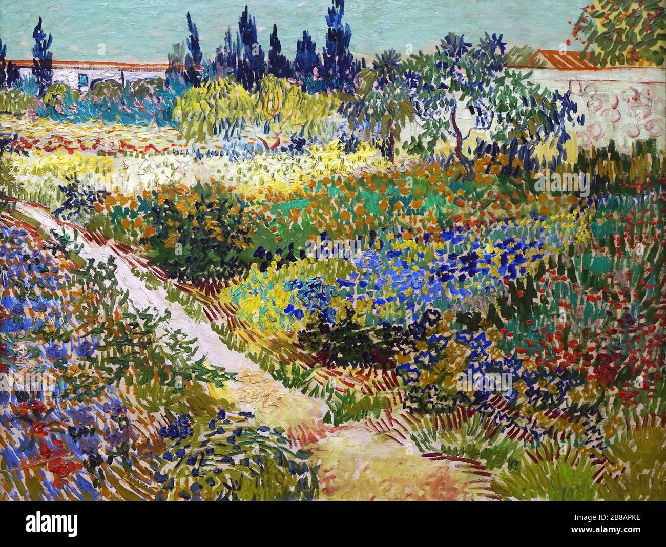 Garden at arles,1888 by Vincent van Gogh 1853-1890, Stock Photo