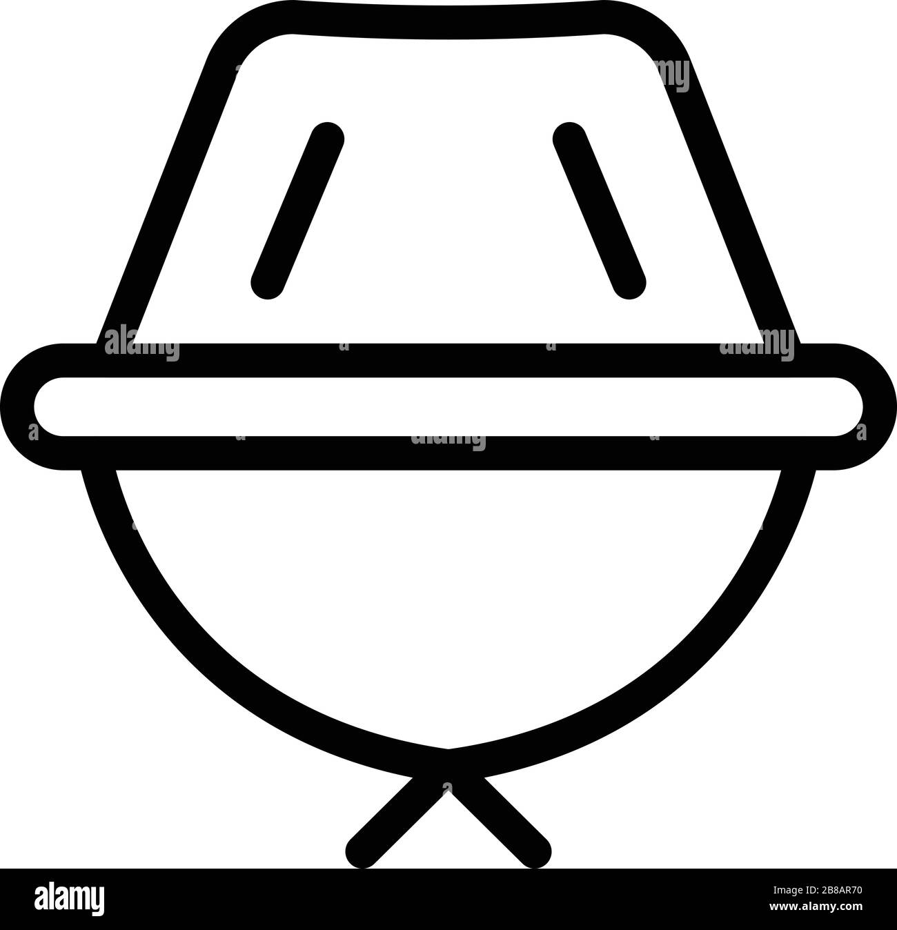 Ufo exploration icon, outline style Stock Vector