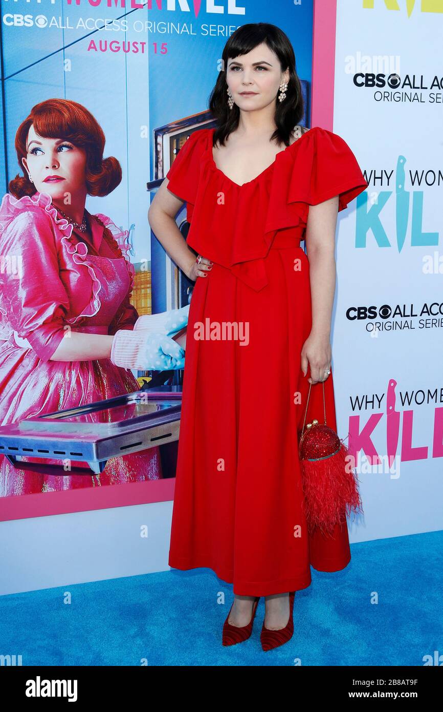 August 7, 2019, Beverly Hills, CA, USA: LOS ANGELES - AUG 7:  Ginnifer Goodwin at the ''Why Women Kill'' Premiere at the Wallis Annenberg Center on August 7, 2019 in Beverly Hills, CA (Credit Image: © Kay Blake/ZUMA Wire) Stock Photo