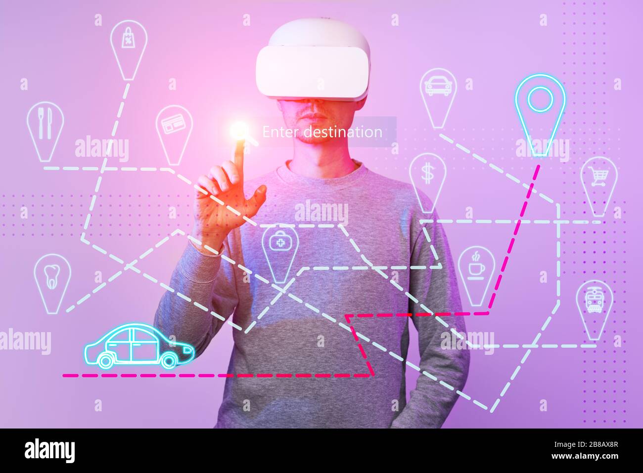 Driving safety virtual reality hi-res stock photography and images - Alamy