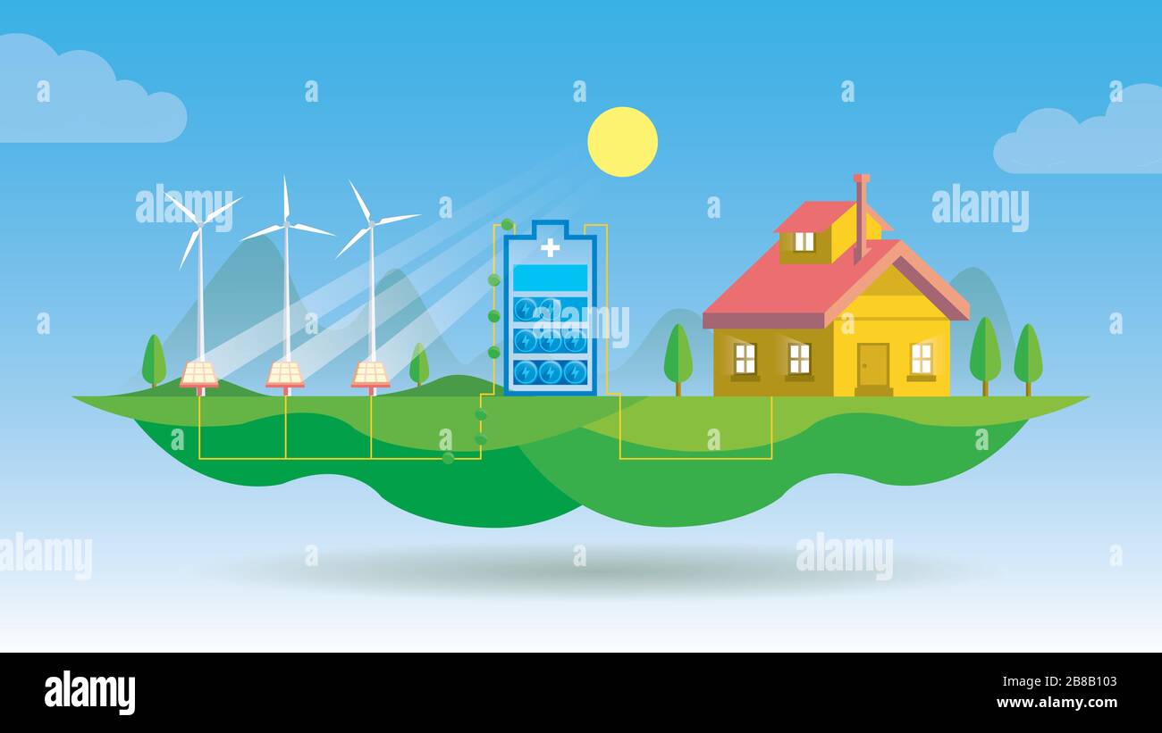 how electricity works for one big house vector illustration Stock Vector Image & Art Alamy