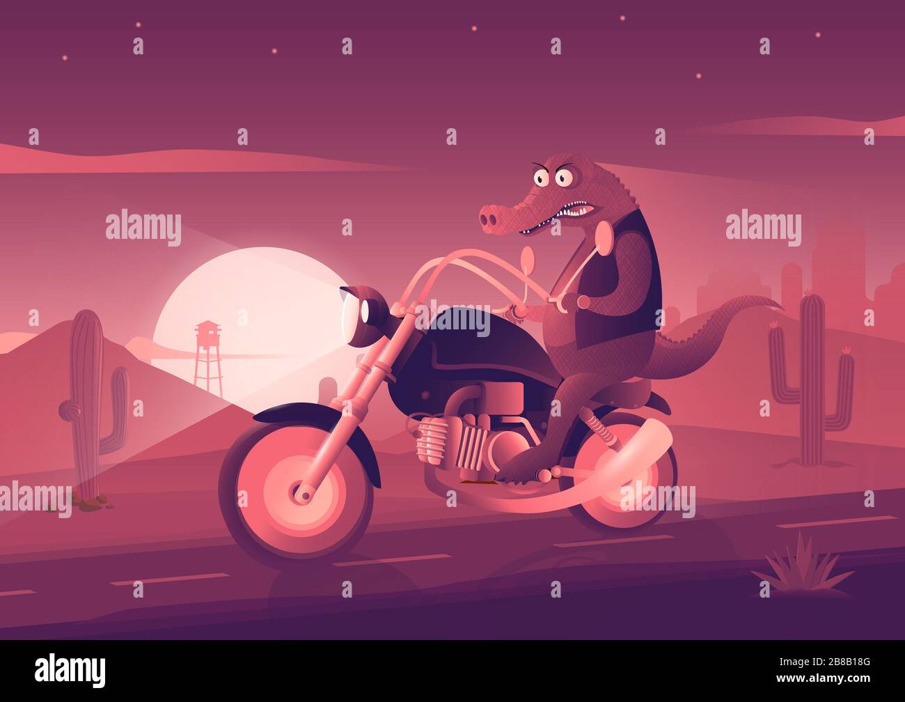 cool crocodile rides a bike in the canyon Stock Photo - Alamy