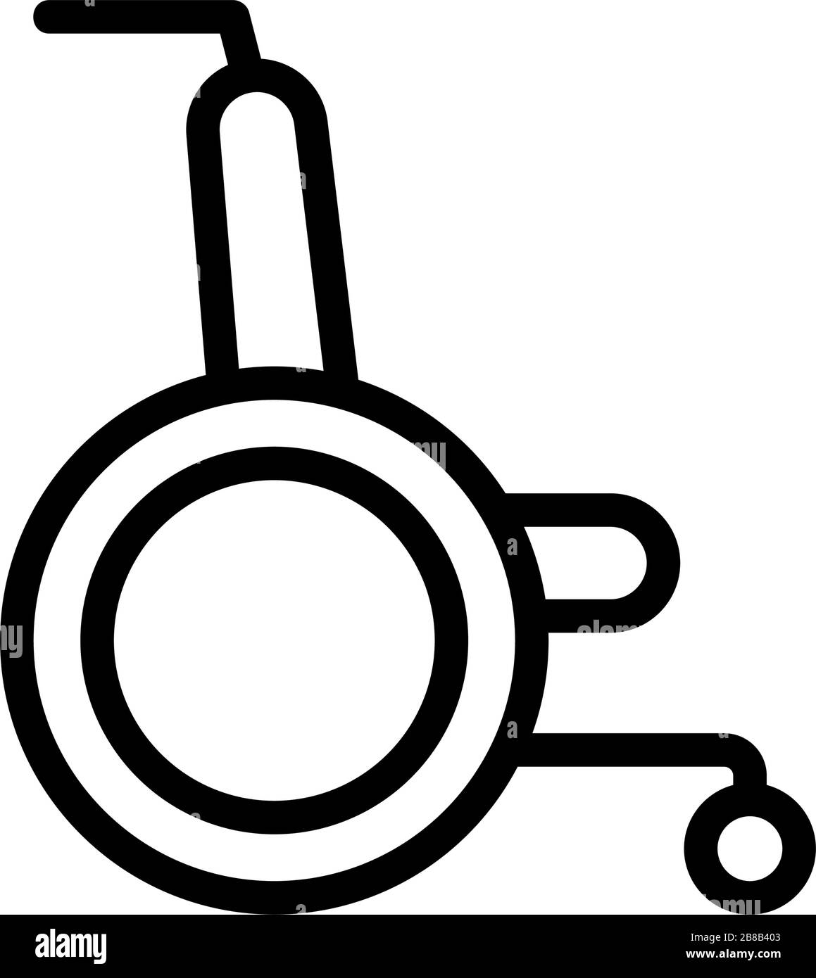 modern wheelchair icon vector outline illustration Stock Vector