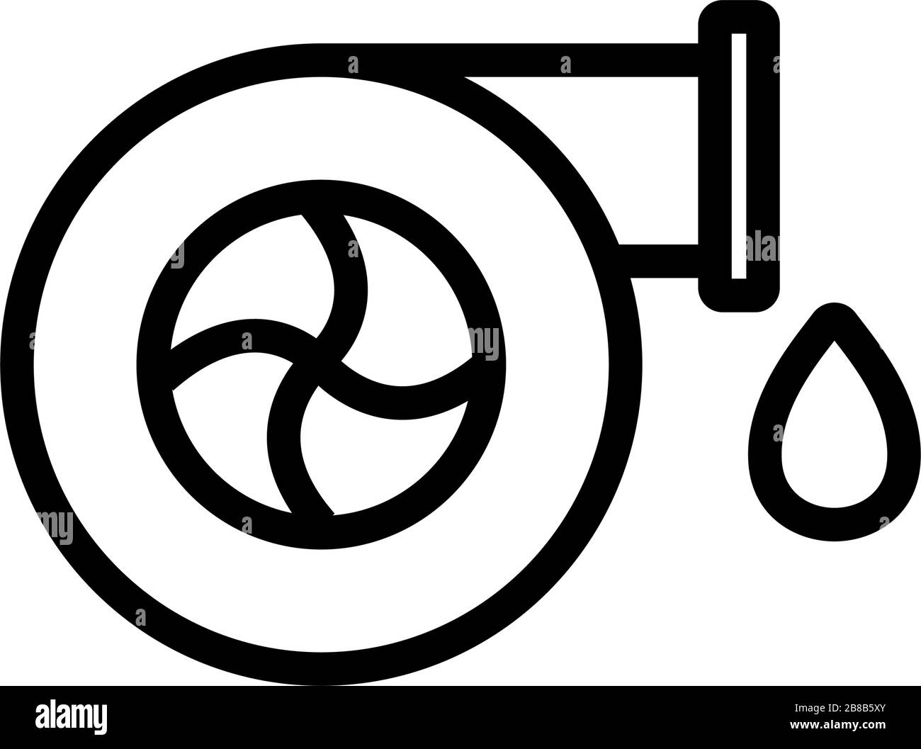 the water supply icon vector outline illustration Stock Vector Image