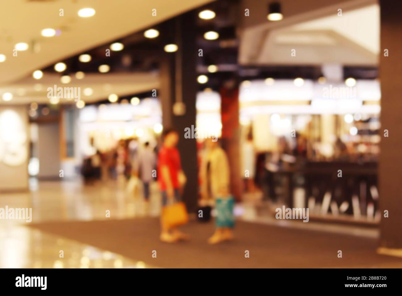 Blurred Photo Inside Clothes Shop Sale Stock Photo 723604378
