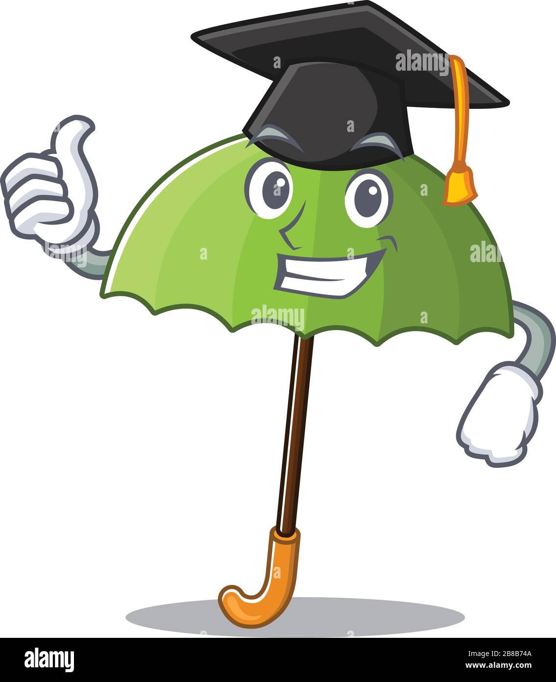 green umbrella hat