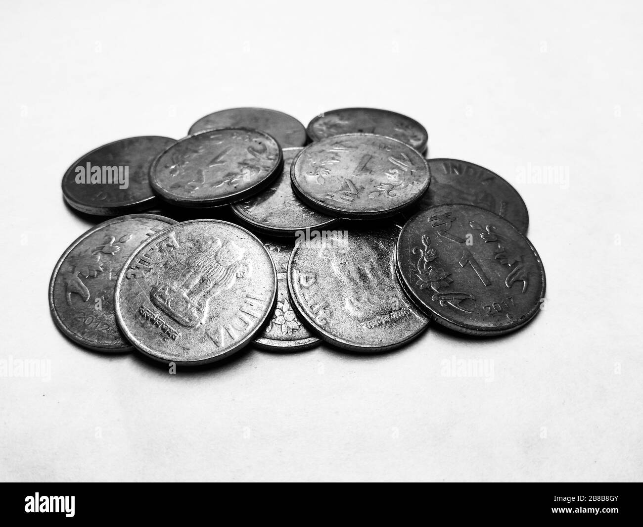 A picture of coins Stock Photo