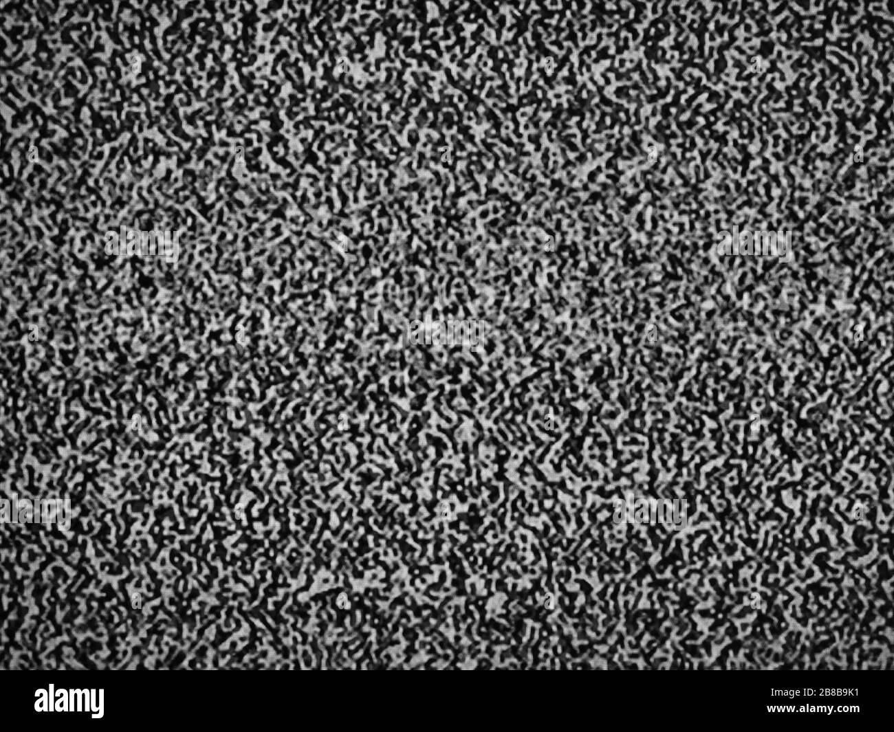 Static noise on detuned analog tv screen Stock Photo Alamy