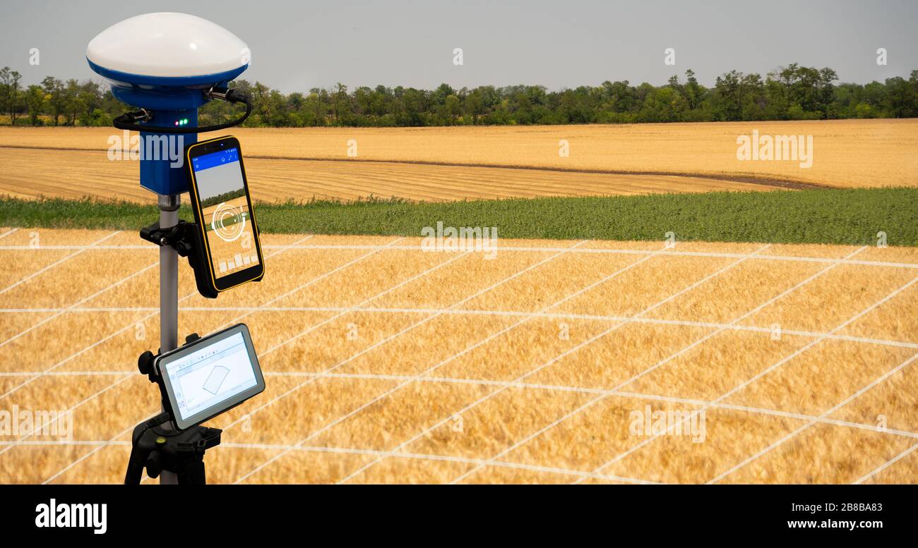 A device for measuring field area and positioning. Precision farming