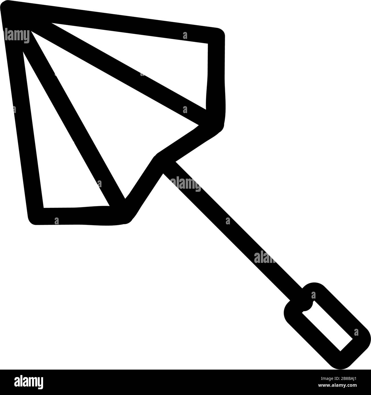 folded umbrella icon vector outline illustration Stock Vector Image ...