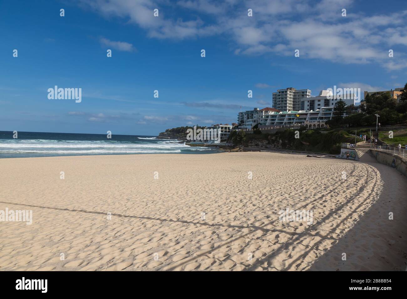 Bondi Beach was closed today due to unacceptable crowds yesterday. Recent social distancing rules were ignored and as a result the government had to c Stock Photo