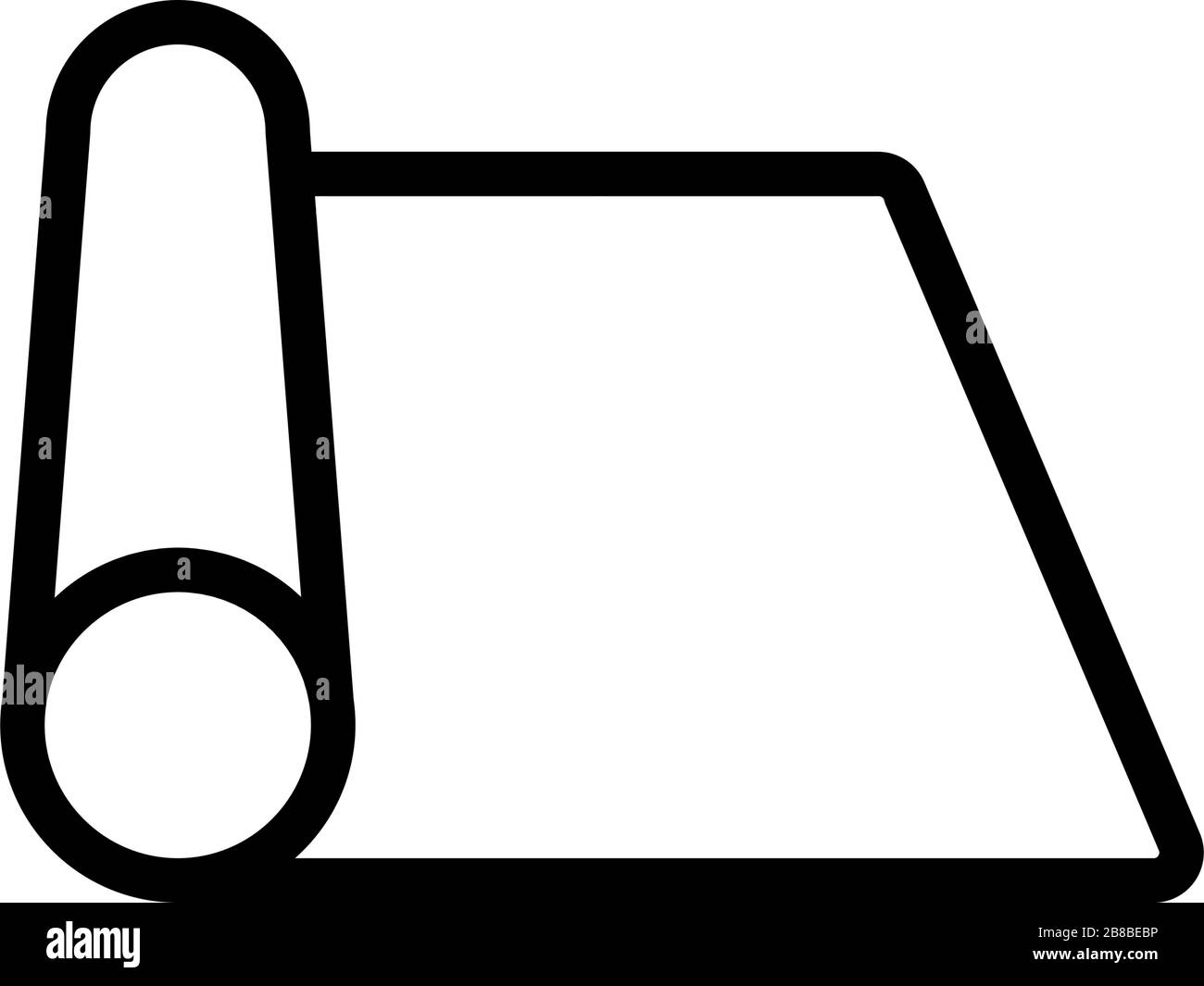 fabric roll icon vector outline illustration Stock Vector Image & Art