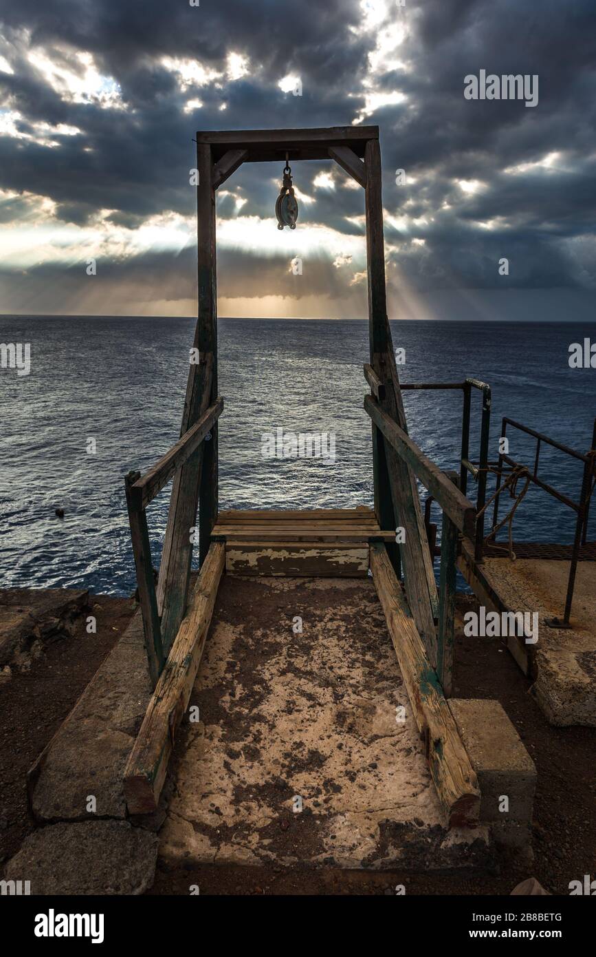 sunset at Southpoint in Hawaii USA Stock Photo - Alamy
