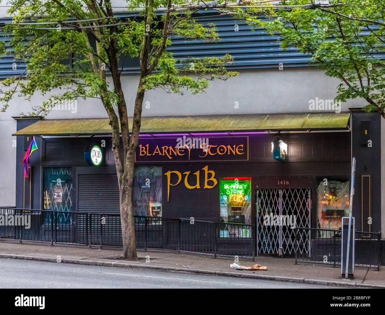 Blarney Stone Pub in Seattle Stock Photo