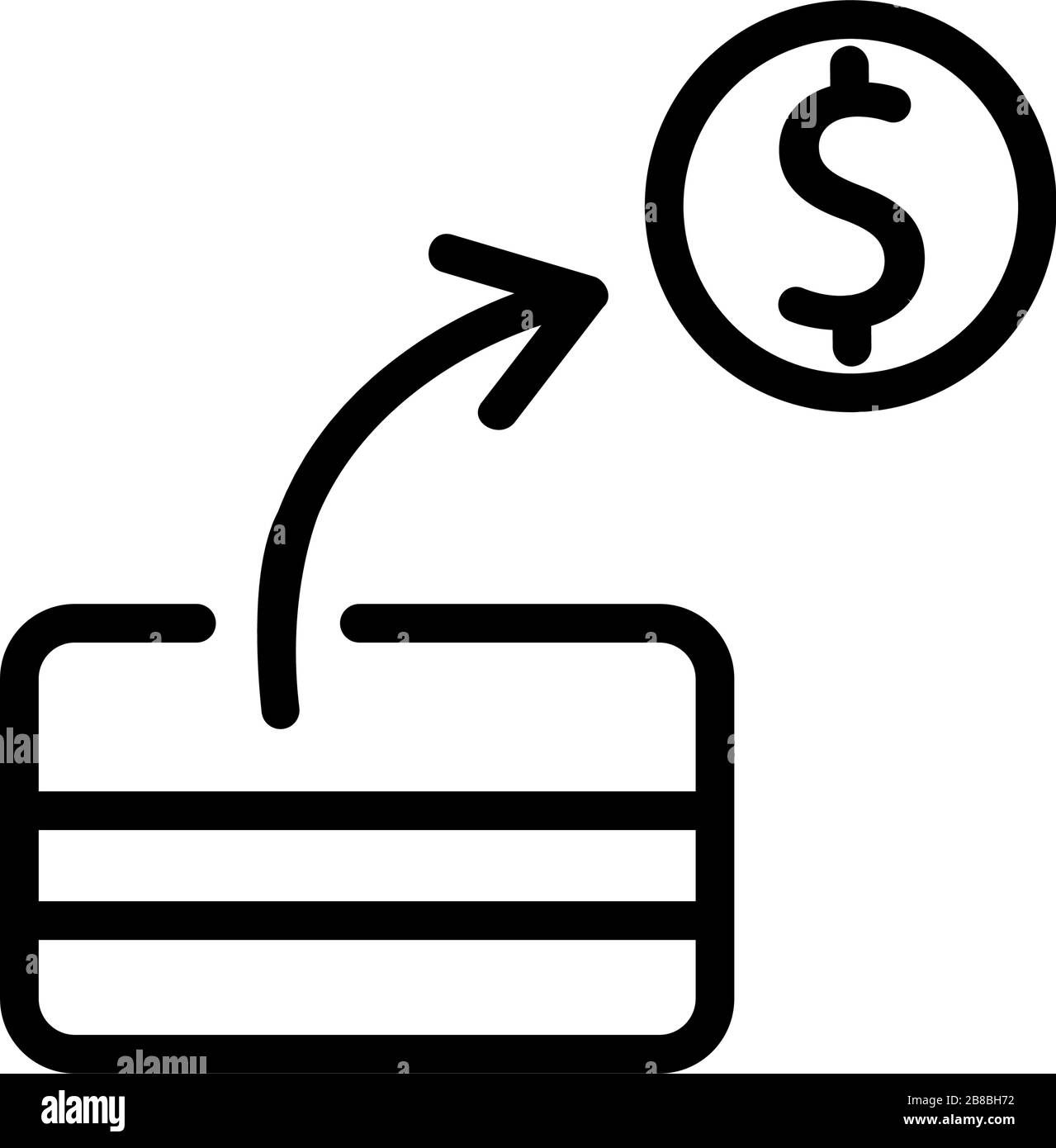 money transfer icon vector outline illustration Stock Vector Image ...