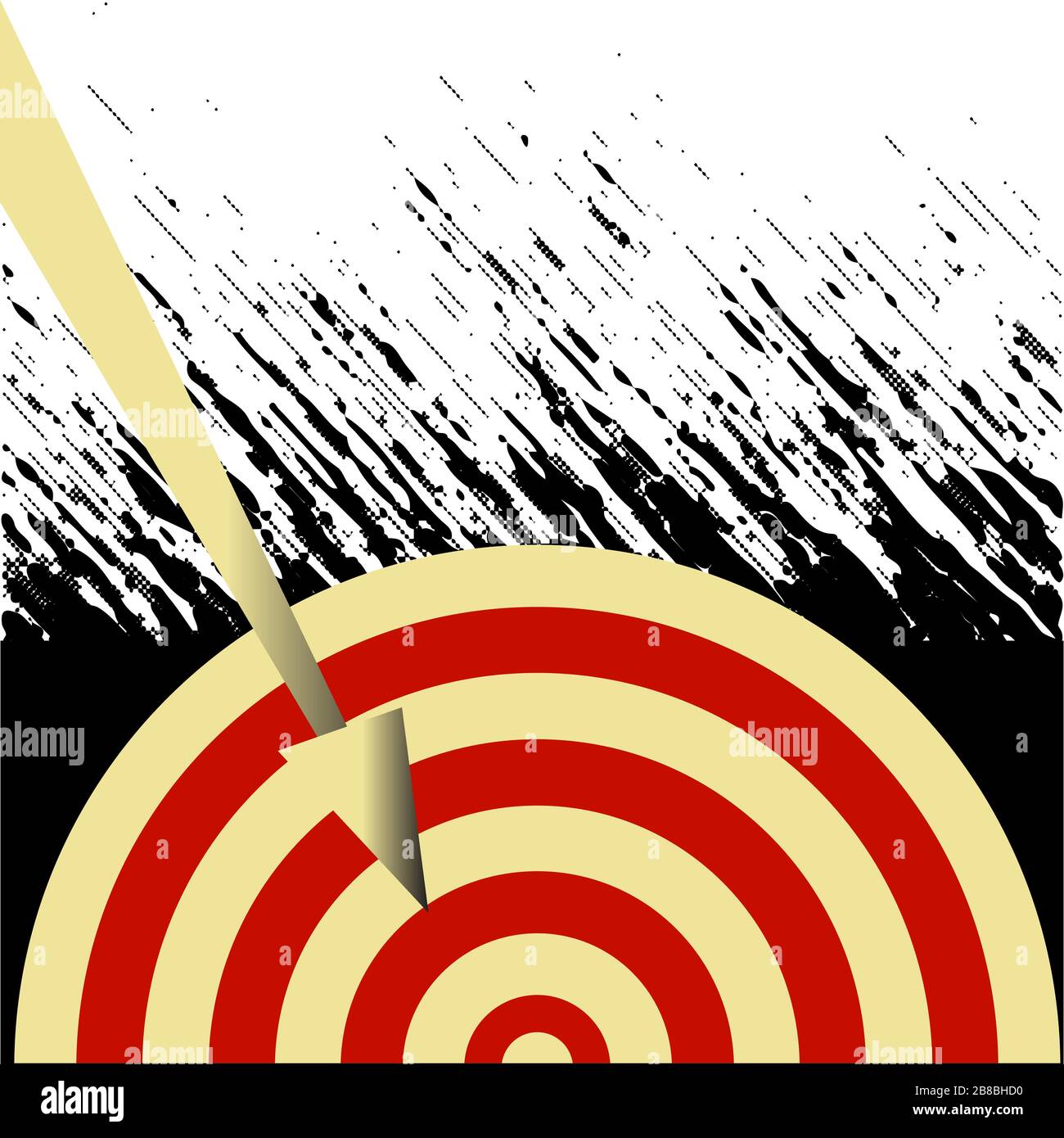 Vector abstract black and red shapes Constructivism Art style design