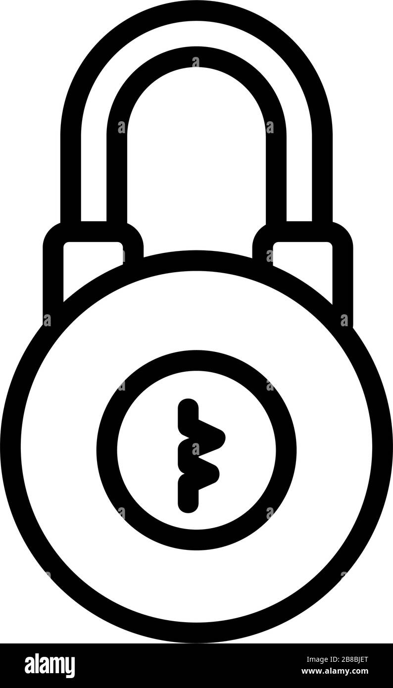 the combination of the password icon vector outline illustration Stock ...