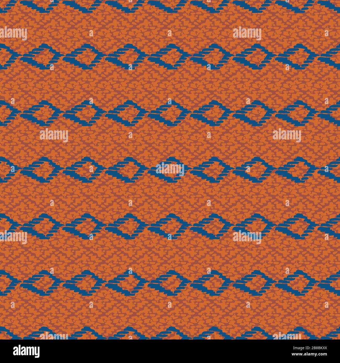 rust and blue ethnic seamless vector pattern Stock Vector Image & Art ...