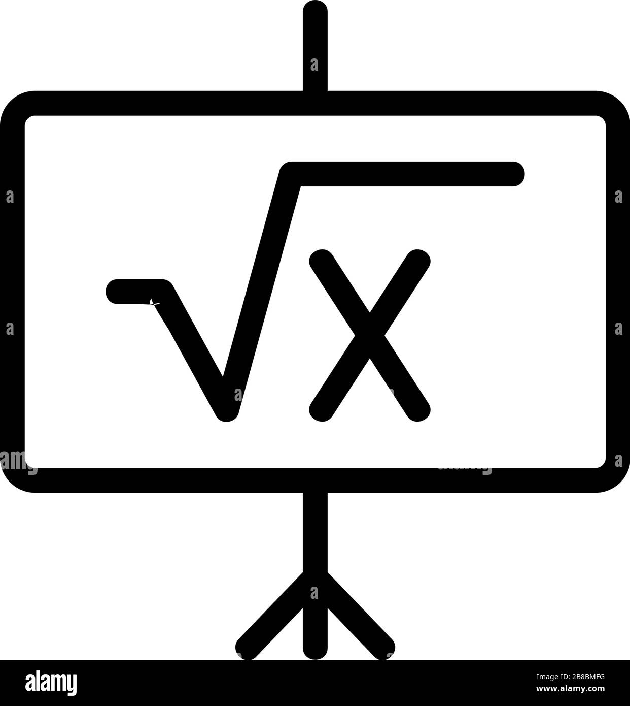 exercise math icon vector outline illustration Stock Vector Image & Art ...