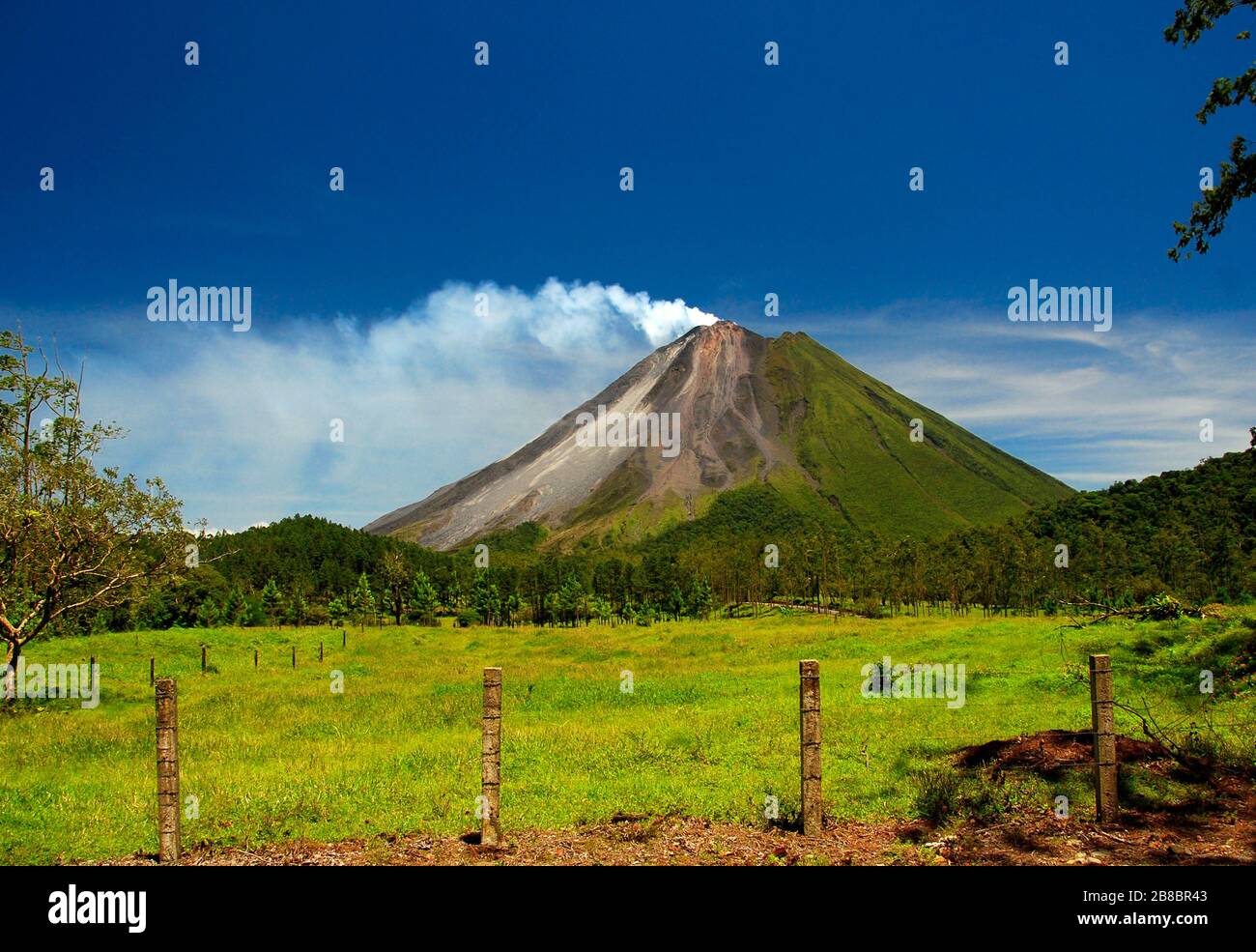 Arenal Volcano in Costa Rica. Stock Photo