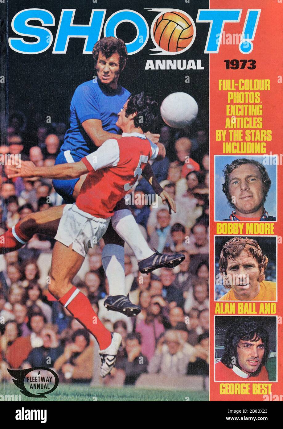Shoot football, soccer annual. 1973 Stock Photo