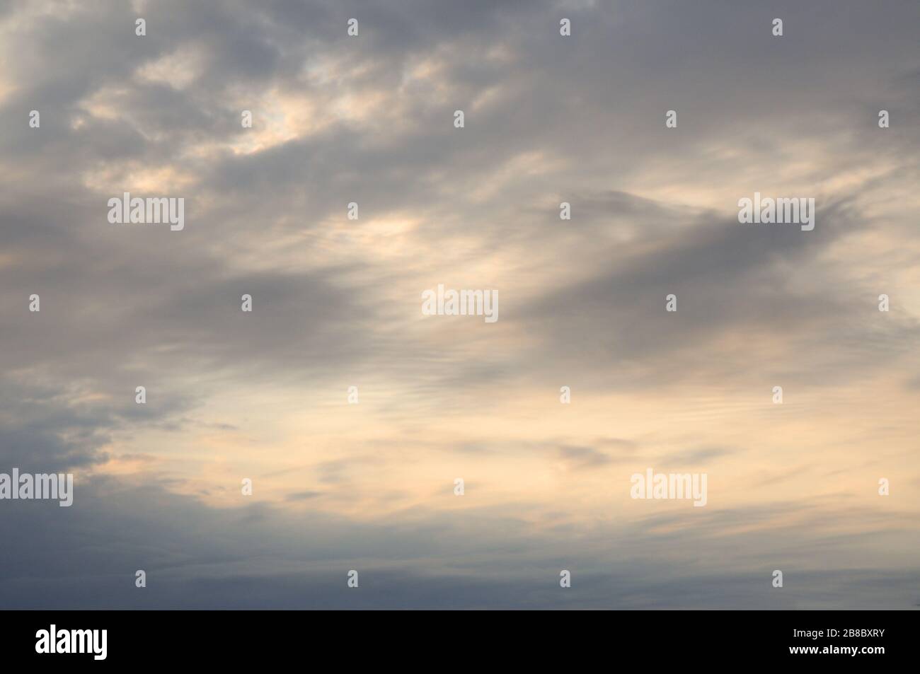 Blue sky with fluffy clouds for background Stock Photo - Alamy