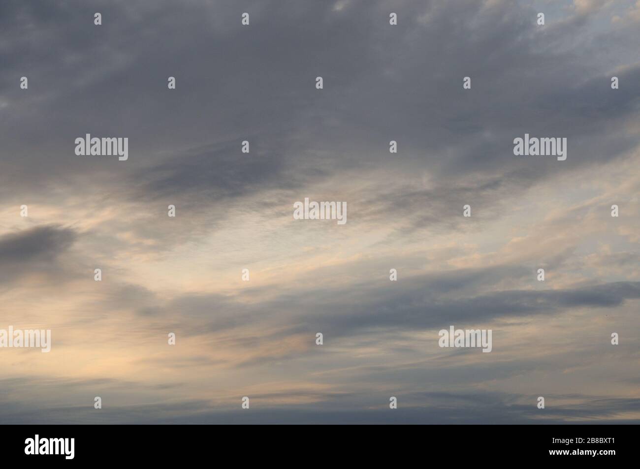 Blue sky with fluffy clouds for background Stock Photo - Alamy