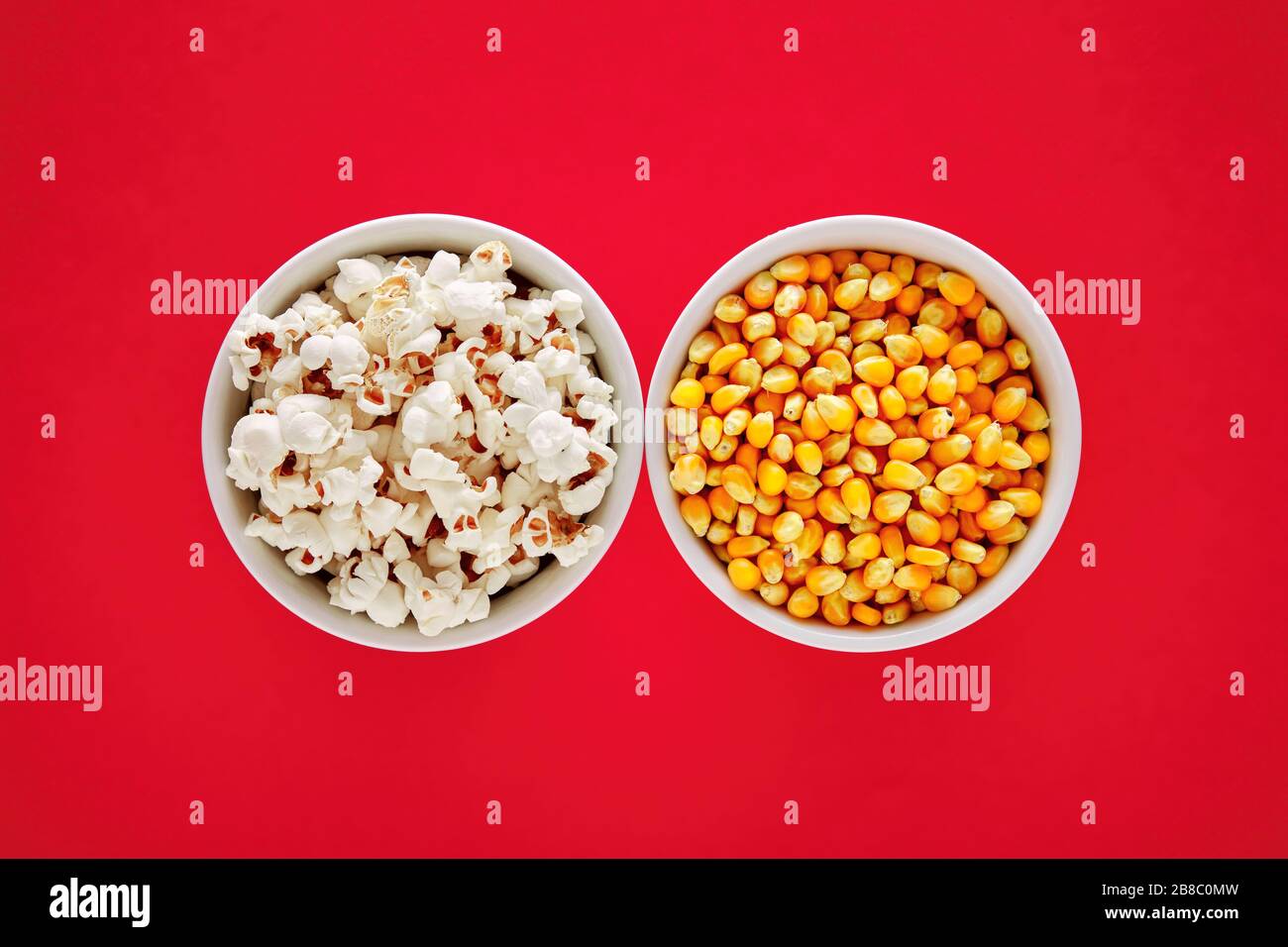 Two Bowls Filled With Popcorn And Corn Maize Or Kernel Seed On Red Background Popcorn Preparation Stock Photo Alamy Two Bowls Filled With Popcorn And Corn Maize Or Kernel Seed On Red Background Popcorn Preparation Stock Photo Alamy