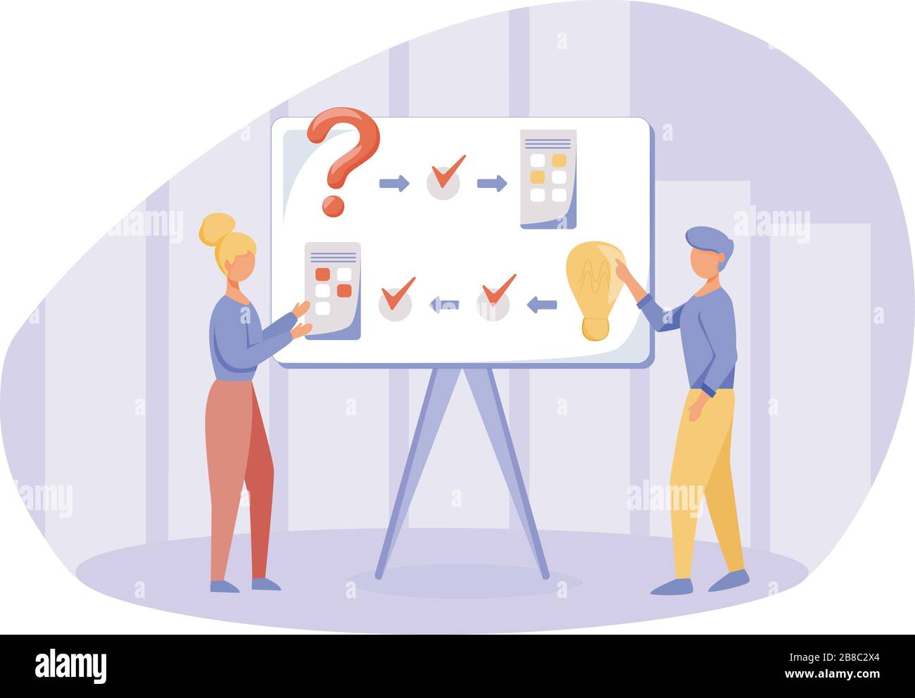 Brainstorming flat vector illustration Stock Vector Image & Art - Alamy