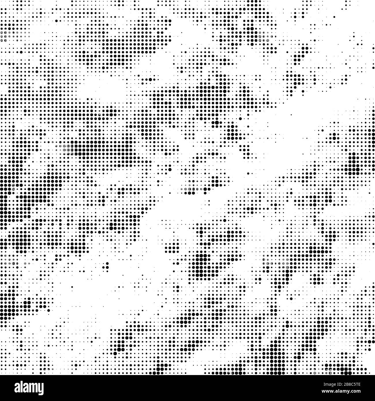 Halftone Pattern. Set of Dots. Dotted Texture on White Background ...