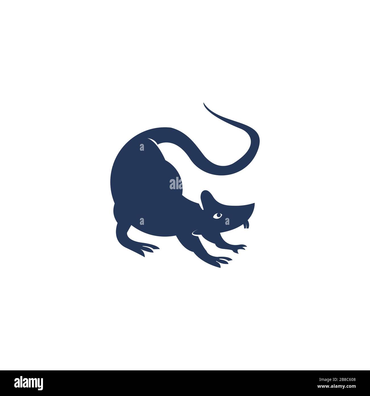 Rat logo vector design template Stock Vector