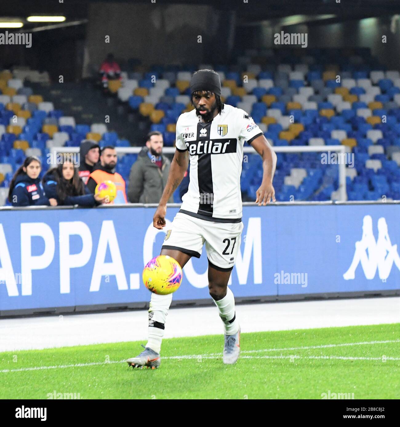 gervinho (parma) during Italian soccer Serie A season 2019/20, napoli, Italy, 01 Jan 2020, Soccer italian Serie A soccer match Stock Photo