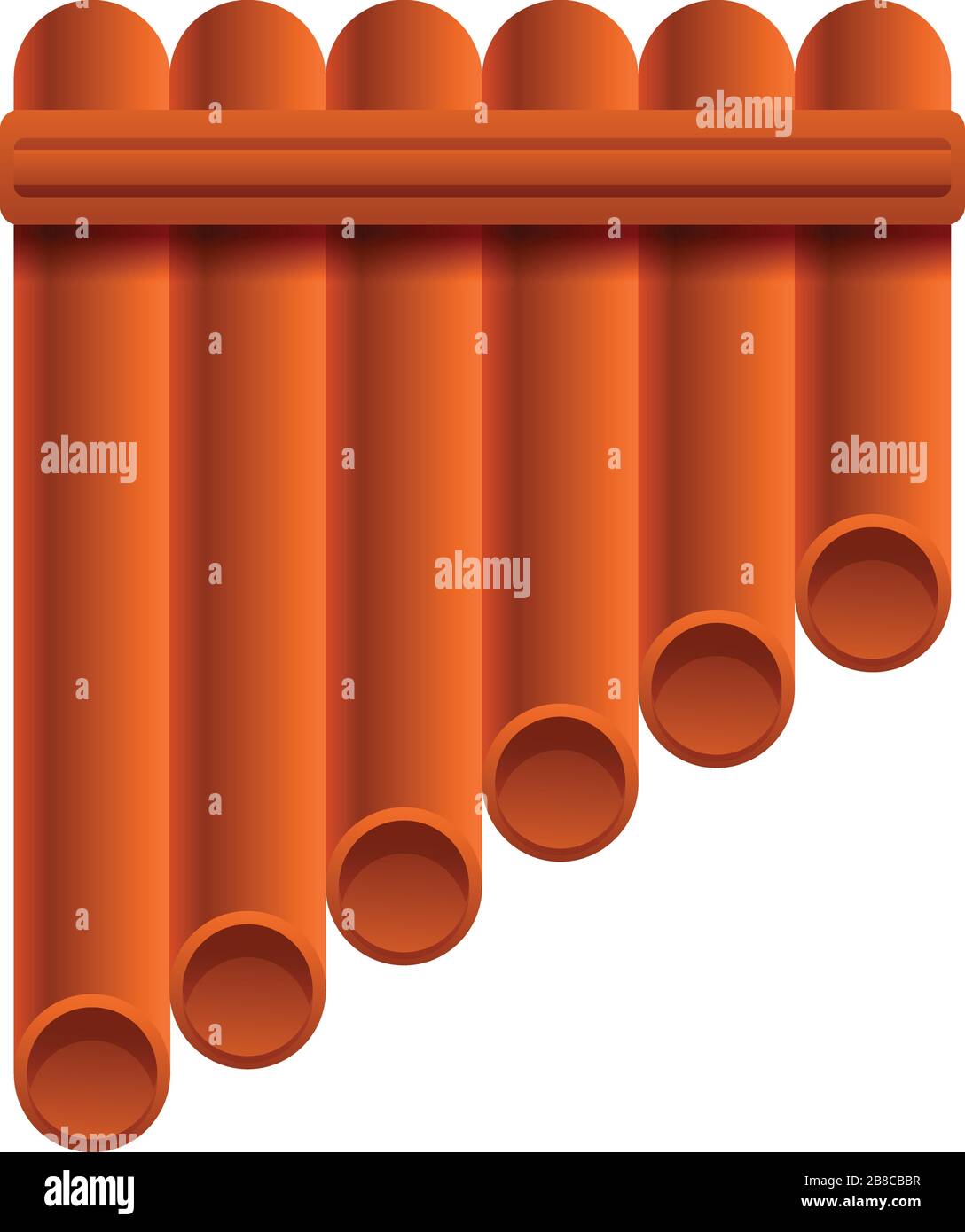 Mexican flute icon. Cartoon of mexican flute vector icon for web design ...
