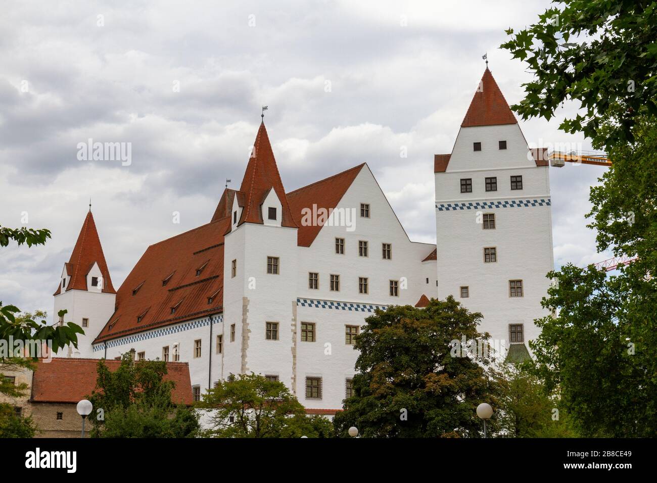 The Neues Schloss (New Castle) in Ingolstadt, Bavaria, Germany. Stock Photo