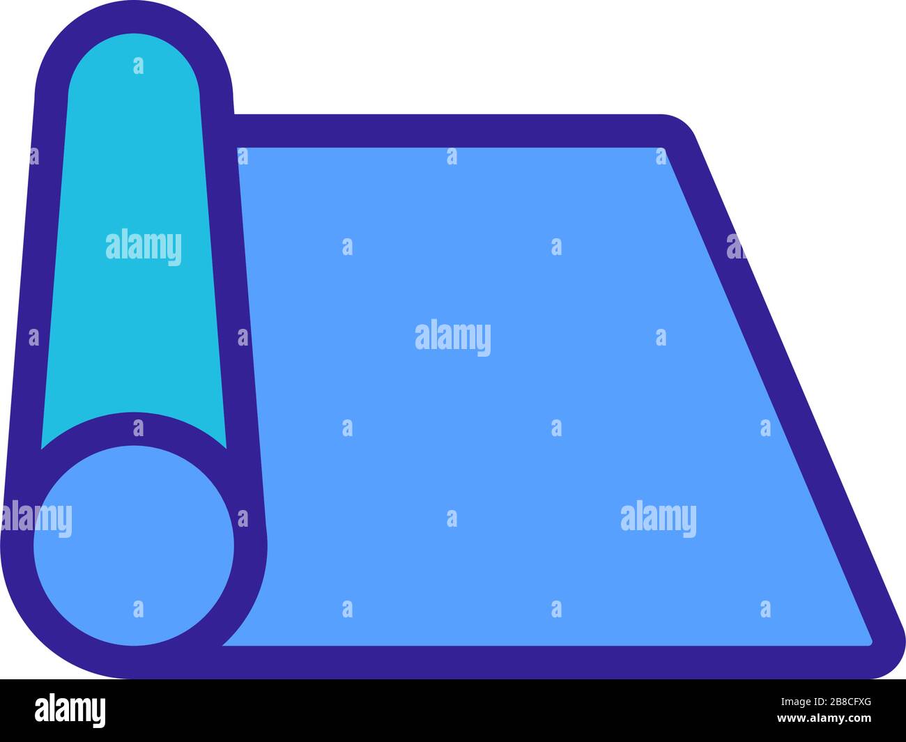 fabric roll icon vector outline illustration Stock Vector Image & Art