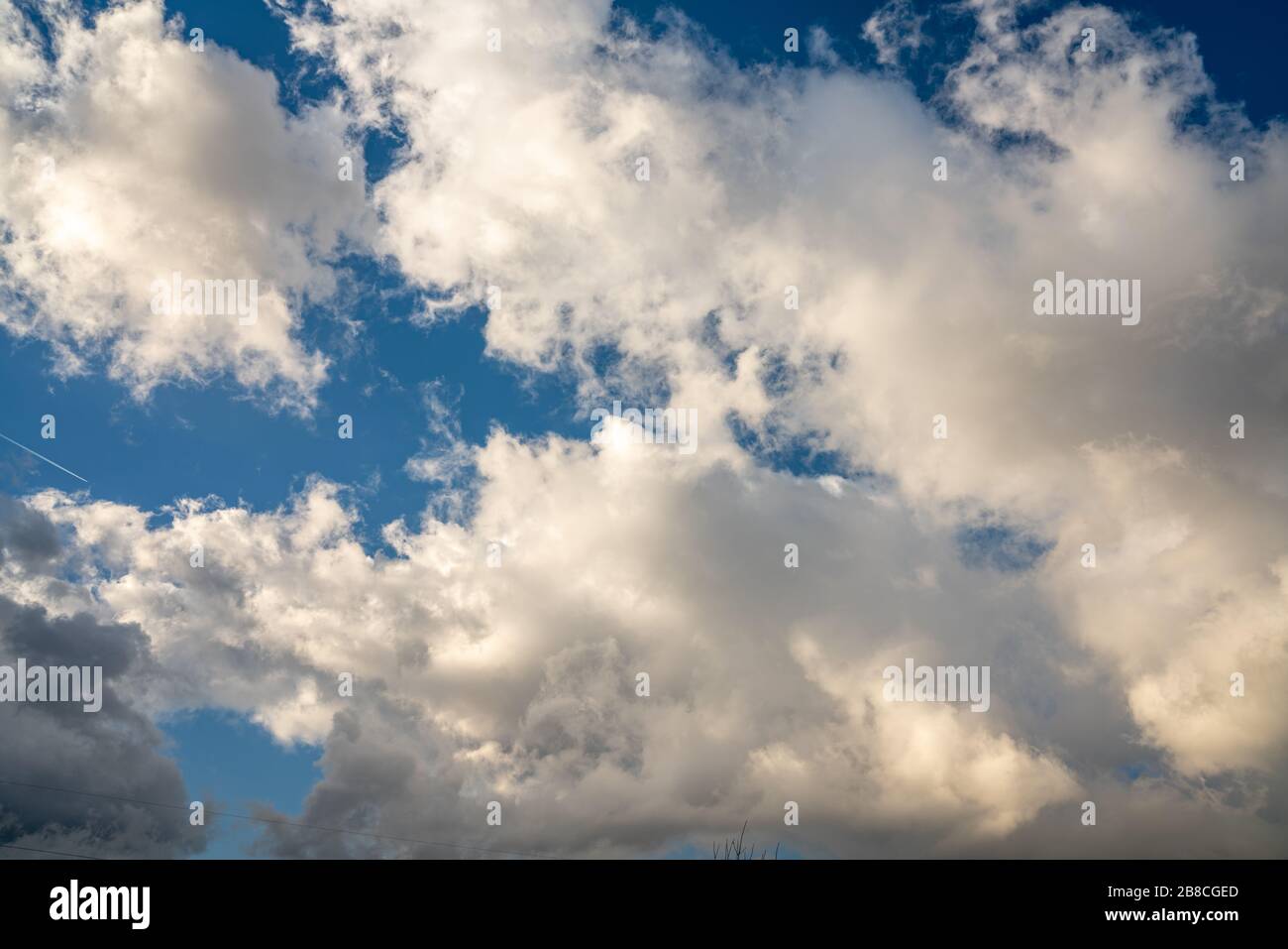 sky with clouds Stock Photo