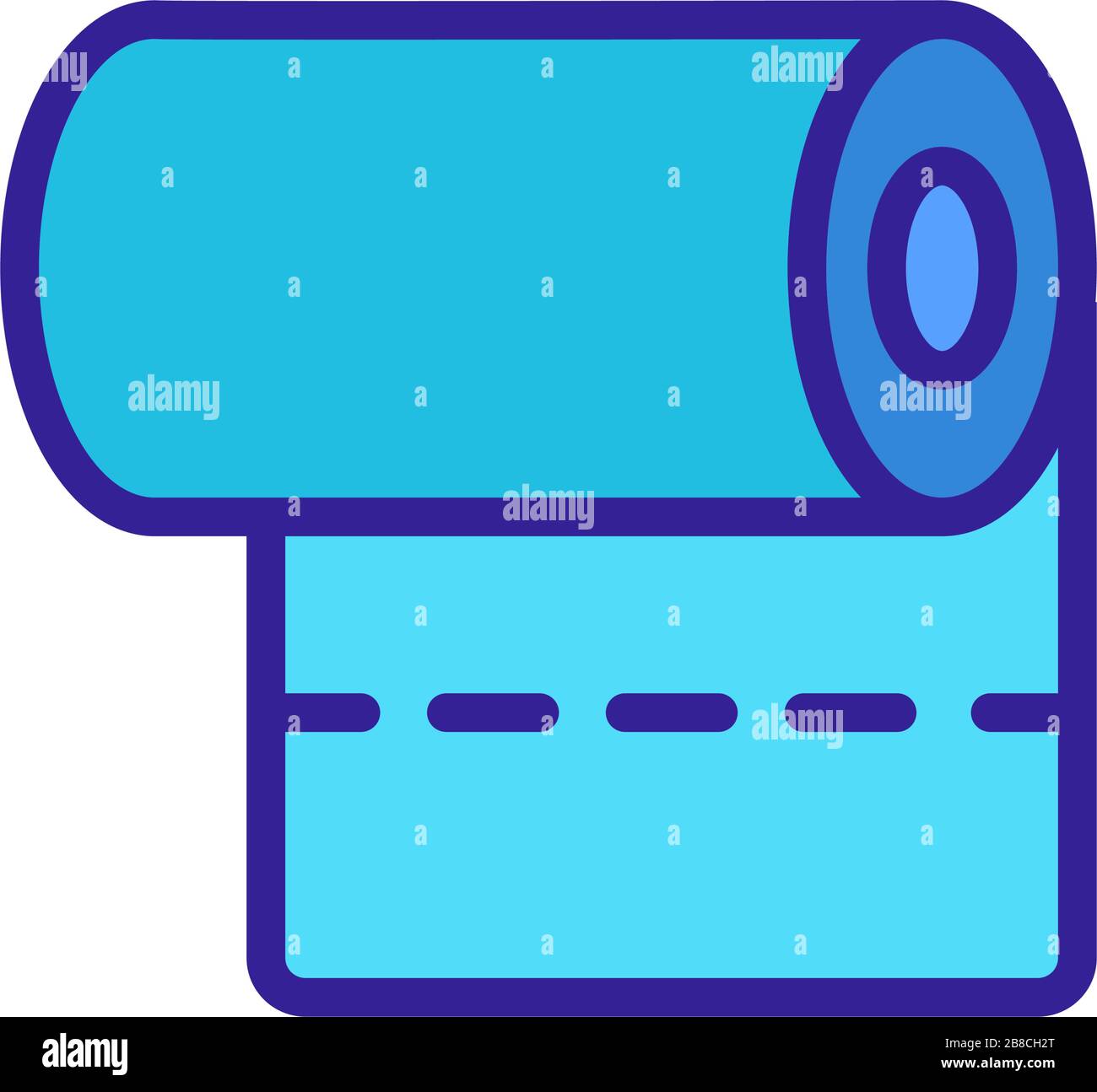 fabric roll icon vector outline illustration Stock Vector Image & Art